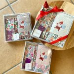 リバティプリント～サンタ刺繍ギフトセット～《スキレット日記：2025-12-12@高松市多肥下町・スキレット》